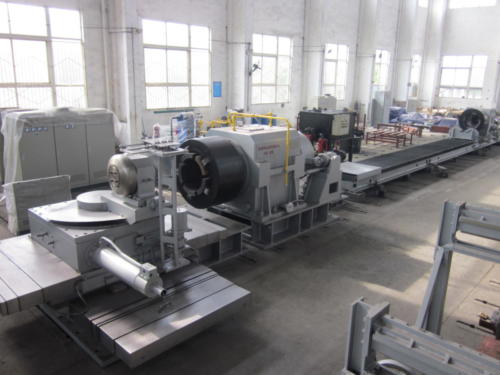 Long pipe spinning machine