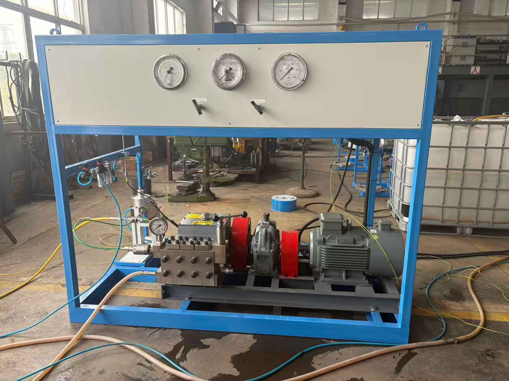 HS vessel hydro testing machine for CNG cylinder